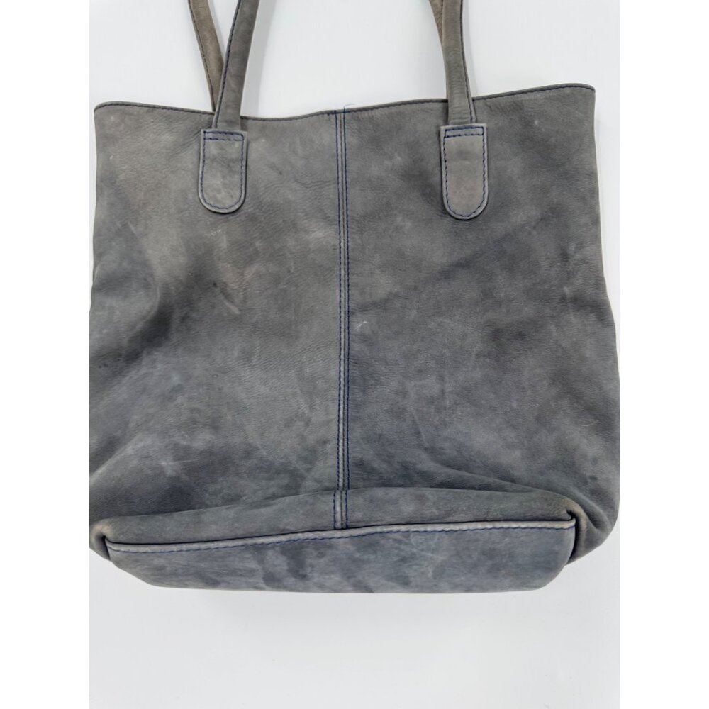 Hobo International Leather Tote Bag Soft Gray Spacious Interior - Picture 3 of 16